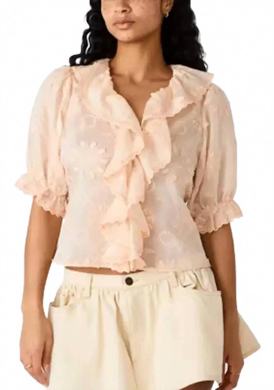 NEW STEVE MADDEN lyric blouse in pink